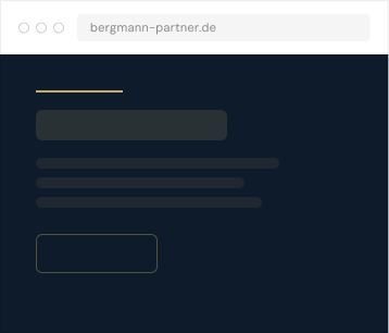 Website von Bergmann & Partner